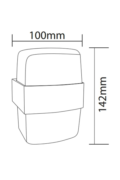 Ack AH07-07701 2x6W 3000K Günışığı Çift Taraflı Dekoratif Led Duvar Apliği - Thumbnail