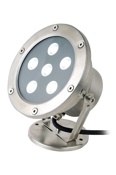 ACK - ACK 6801-002 6W 12V Mat Krom 3000K Günışığı Ip67 Led Havuz Armatürü