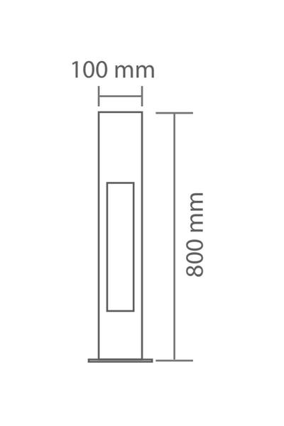 Ack AG43-06301 3000K Günışığı 6W Siyah Bella Bahçe Armatürü - Thumbnail