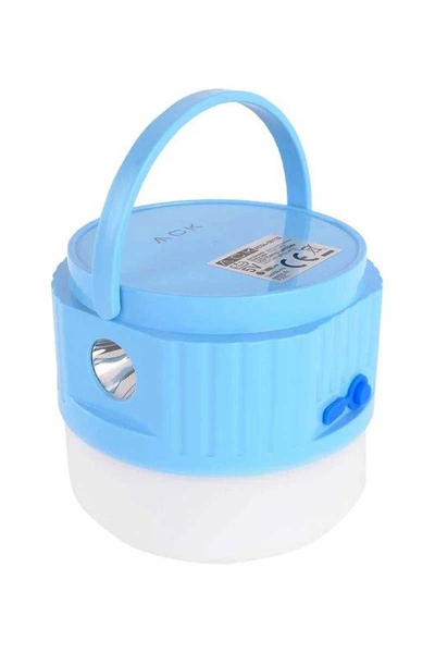 ACK A04-00130 7500K Mavi Kasa Şarjlı Kamp Lambası - Thumbnail