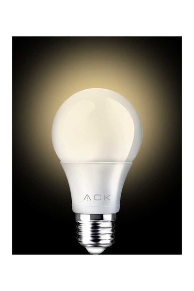 ACK - ACK AA13-00921 9W E27 4000K Ilık Beyaz Led A60 Ampul ACK AA13-00921 9W E27 4000K Ilık Beyaz Led A60 Ampul - Thumbnail