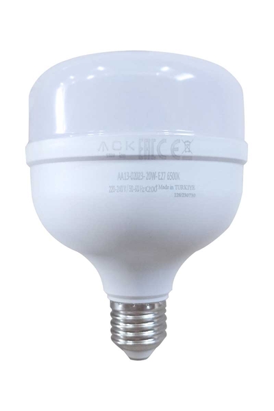 ACK AA13-02023 20W E27 6500K Beyaz Led T80 Ampul - Thumbnail