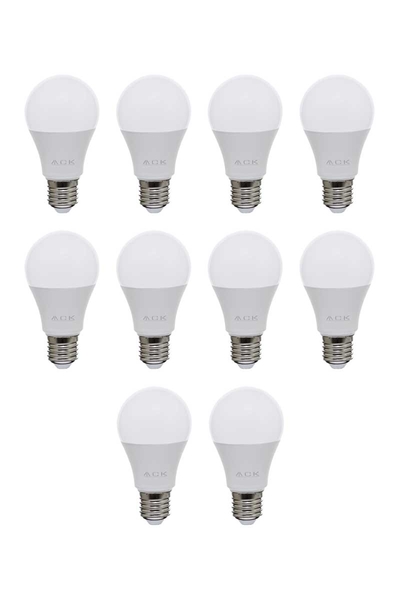 ACK - ACK AA14-20923 10 Adet 9W 12-24-48V E27 Ac/Dc 6500K Beyaz Smd Led Ampul ACK AA14-20923 10 Adet 9W 12-24-48V E27 Ac/Dc 6500K Beyaz Smd Led Ampul - Thumbnail