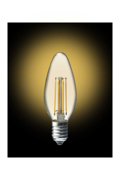 ACK - ACK AA36-00410 4W E14 3000K Günışığı C35 Led Rustik Ampul ACK AA36-00410 4W E14 3000K Günışığı C35 Led Rustik Ampul - Thumbnail