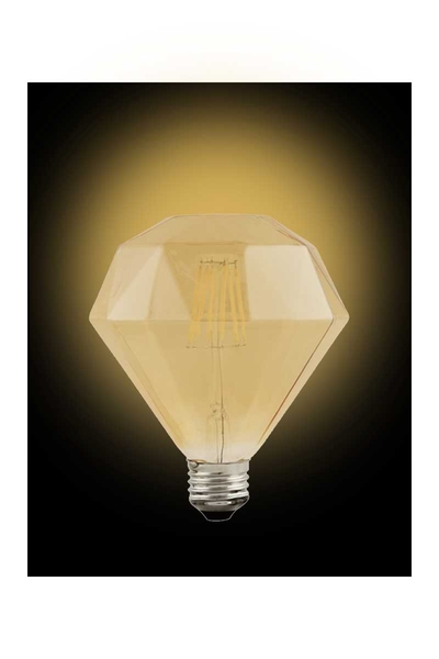 ACK - ACK AB50-00420 4W E27 2200K Sarı Led Prizmatik Rustik Ampul ACK AB50-00420 4W E27 2200K Sarı Led Prizmatik Rustik Ampul - Thumbnail