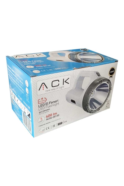 ACK - ACK AC06-00130 5W USB Kablolu Led Fener ACK AC06-00130 5W USB Kablolu Led Fener - Thumbnail