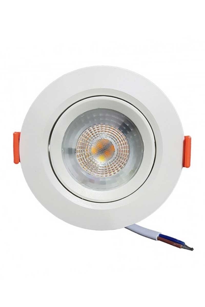 ACK AD01-00500 3000K Günışığı 5W Beyaz Kasa Cob Led Spot Armatür - Thumbnail