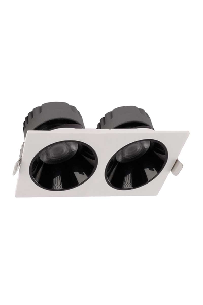 ACK AD10-01610 2x10W 4000K Ilık Beyaz Kare Downlight Sıva Altı Led Spot