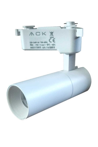 ACK AD30-01010 4000K Ilık Beyaz 10W Beyaz Kasa Led Ray Spot Armatür - Thumbnail