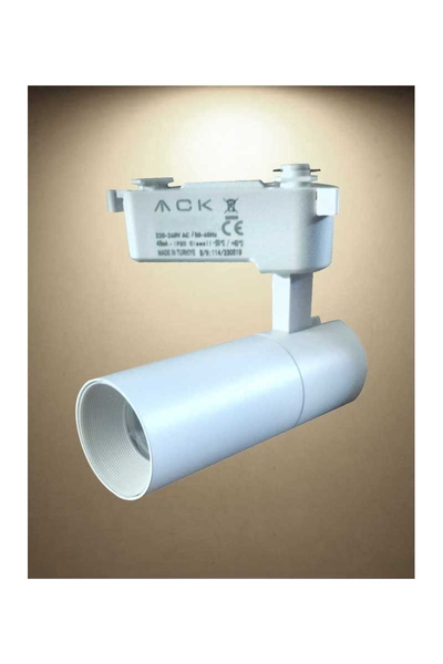 ACK AD30-01010 4000K Ilık Beyaz 10W Beyaz Kasa Led Ray Spot Armatür - Thumbnail
