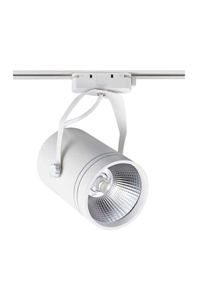 ACK - ACK AD30-01910 4000K Ilık Beyaz 30W Beyaz Kasa Cob Led Ray Spot Armatür