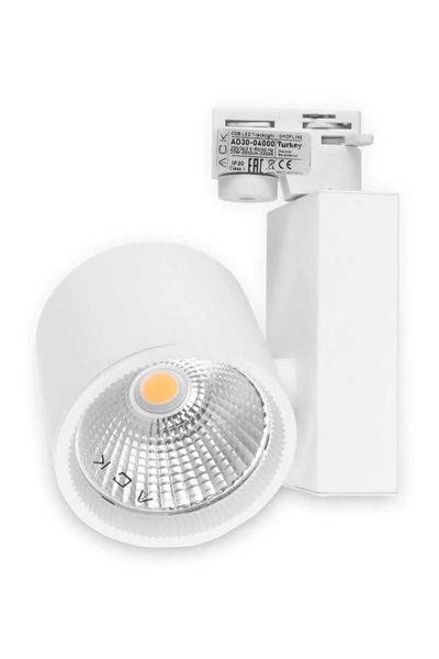 ACK AD30-04010 4000K Ilık Beyaz 30W Beyaz Kasa Cob Led Ray Spot Armatür - Thumbnail