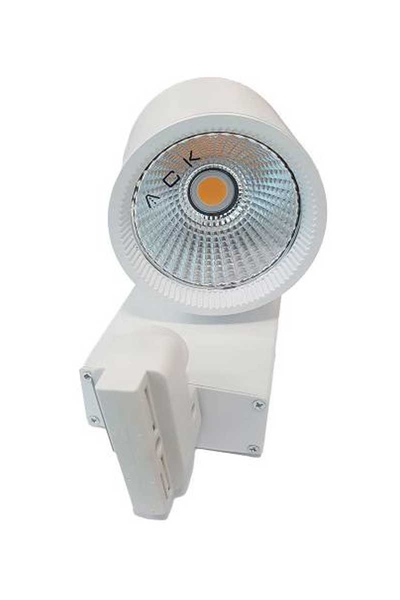 ACK AD30-04010 4000K Ilık Beyaz 30W Beyaz Kasa Cob Led Ray Spot Armatür - Thumbnail