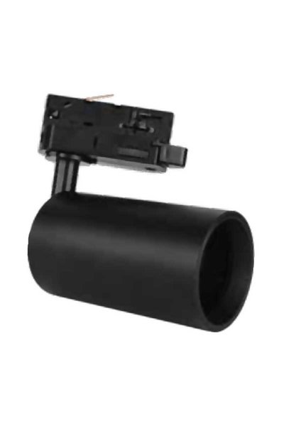 ACK - ACK AD30-05021 Gu10 Monofaze Siyah Alüminyum Ray Spot Kasası