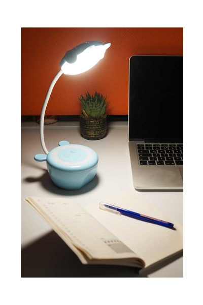 Ack AF11-10010 2 Renkli Mavi Kasa ŞArj Edilebilir Masa Lambası - Thumbnail