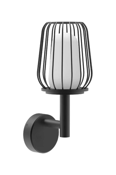 ACK - ACK AG36-00602 60W E27 419mm Gordion Alüminyum Siyah Bahçe Apliği