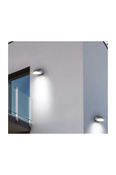 ACK AG40-00602 3000K Günışığı 12W Siyah Osram Pirus B Bahçe Duvar Apliği - Thumbnail