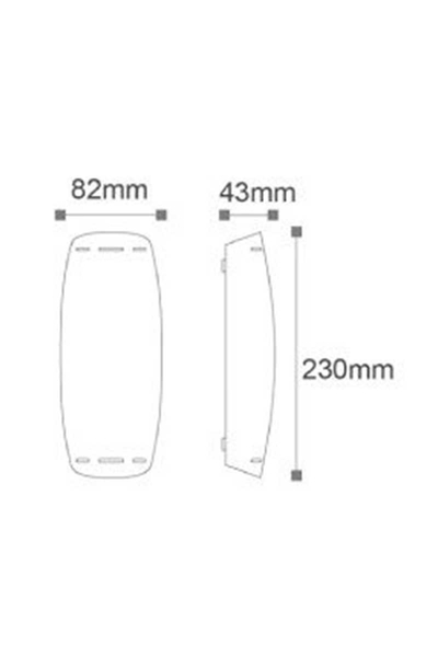 ACK AG40-01002 3000K Günışığı 7W Siyah Osram Sirius 2B Bahçe Duvar Apliği - Thumbnail