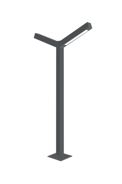 ACK - ACK AG43-09701 2x30 3000K Günışığı 300cm Alsa Bahçe Aydınlatma Direği