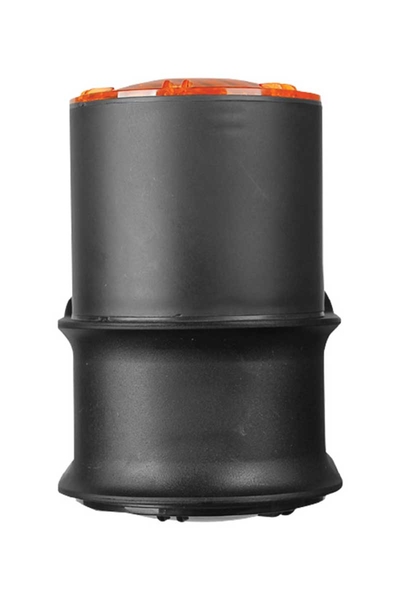 ACK - ACK AG56-06050 GU10 Turuncu Cam Siyah Bahçe Duvar Apliği