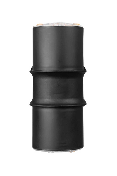 ACK - ACK AG56-06150 GU10 Şeffaf Cam Siyah Çift Taraflı Bahçe Duvar Apliği