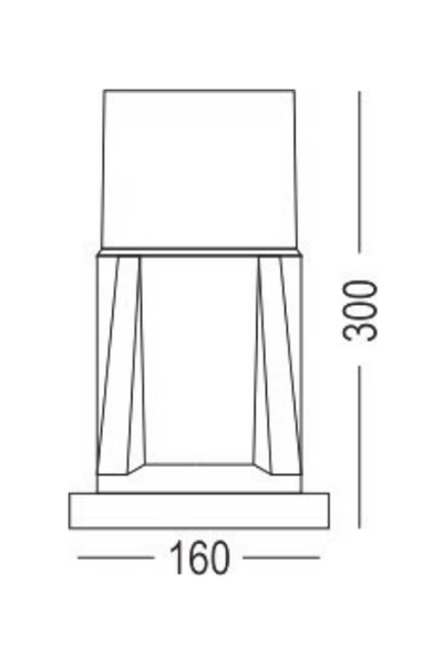ACK - ACK AG57-01021 E27 Siyah Pc Set Üstü Bahçe Armatürü ACK AG57-01021 E27 Siyah Pc Set Üstü Bahçe Armatürü - Thumbnail