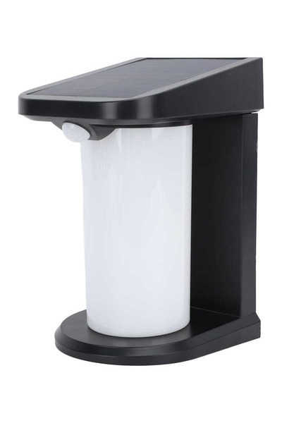 ACK - Ack Ag60-04851 127mmx105mmx179mm Dımlı Ip54 Sıyah Solar Led Duvar Aplıgı