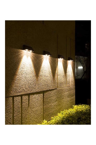 Ack Ag60-05801 114x60x54mm 3000k Tek Yonlu Sıyah Govde Solar Led Bahce Armaturu - Thumbnail