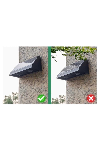 Ack Ag60-05801 114x60x54mm 3000k Tek Yonlu Sıyah Govde Solar Led Bahce Armaturu - Thumbnail