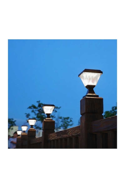 ACK AG60-06831 6500K Beyaz Kare Solar Led Bahçe Armatürü - Thumbnail