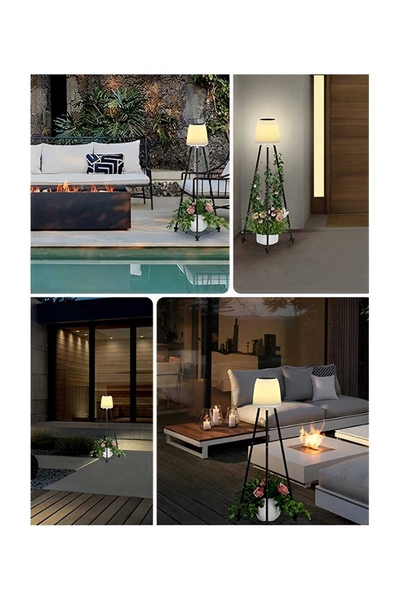 Ack Ag60-06851 457mmx457mmx107mm Ip54 Led Ayaklı Solar Sıyah Aplık - Thumbnail