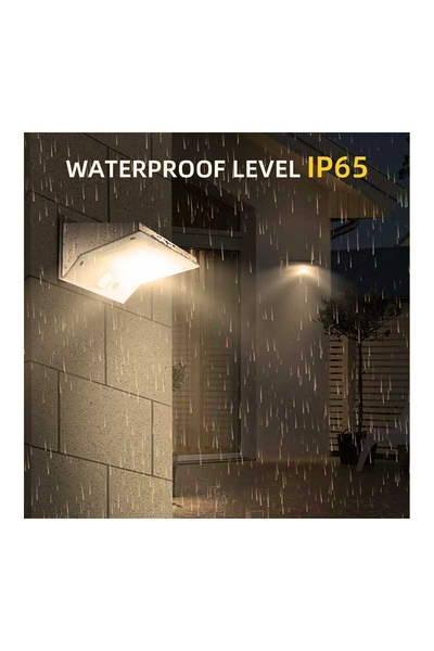 Ack Ag60-07851 164mmx109mmx84mm Dımlı Beyaz Hareket Sensorlu Solar Duvar Aplıgı - Thumbnail