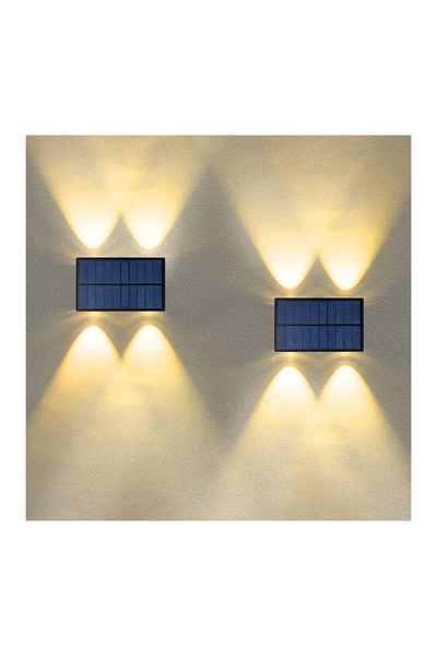 Ack Ag60-09801 142x73x80mm 3000k Cıft Yonlu Sıyah Govde Solar Led Bahce Armaturu - Thumbnail