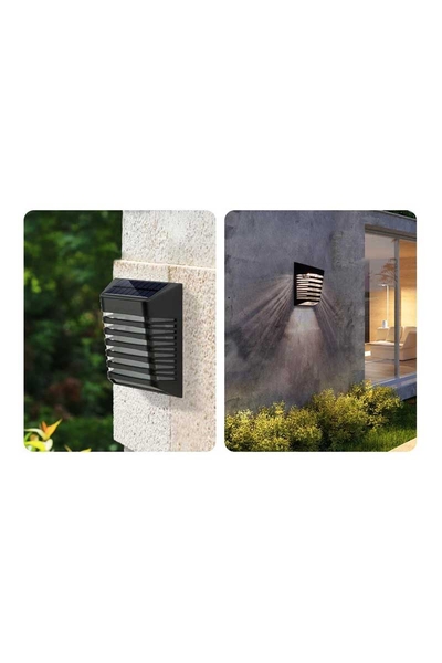 ACK - ACK AG60-09851 IP54 3000K Günışığı Siyah Solar Aplik ACK AG60-09851 IP54 3000K Günışığı Siyah Solar Aplik - Thumbnail