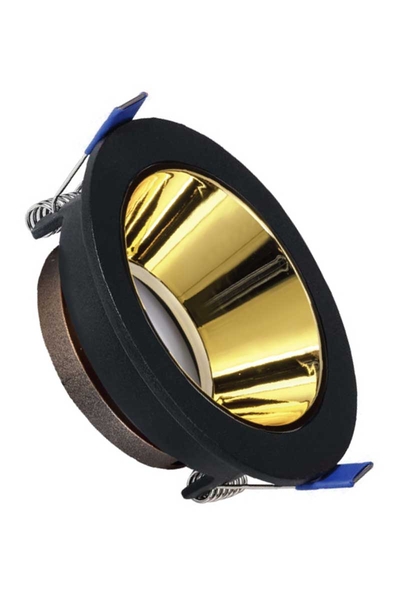 ACK AH03-08221 Siyah Gold Metal Gövde Sıva Altı Spot Kasası