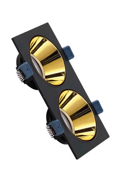 ACK AH03-08321 Siyah Gold Metal Gövde Sıva Altı Spot Kasası