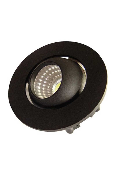 ACK AH06-00301 3000K Günışığı 3W Siyah Kasa Sıva Altı Led Spot Armatür - Thumbnail