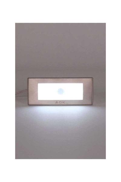 ACK AH07-01034 1.5W 6500K Beyaz Sensörlü Led Merdiven ve Duvar Armatürü - Thumbnail