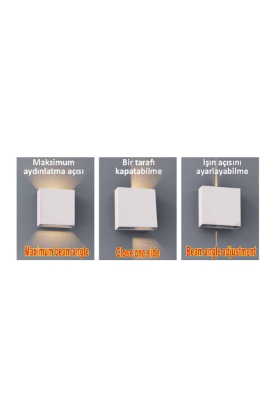 ACK - ACK AH07-03500 3000K Günışığı 4W Beyaz Kasa Led Duvar Apliği ACK AH07-03500 3000K Günışığı 4W Beyaz Kasa Led Duvar Apliği - Thumbnail