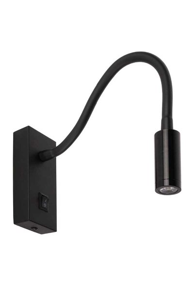 ACK AH09-00301 3W 3000K Günışığı Siyah Led Spiralli Aplik ACK AH09-00301 3W 3000K Günışığı Siyah Led Spiralli Aplik