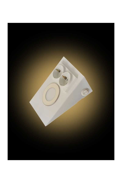 ACK AH11-00200 3000K Günışığı 2.5W Beyaz Kasa Ledli Prizli Tezgah Altı Armatür - Thumbnail