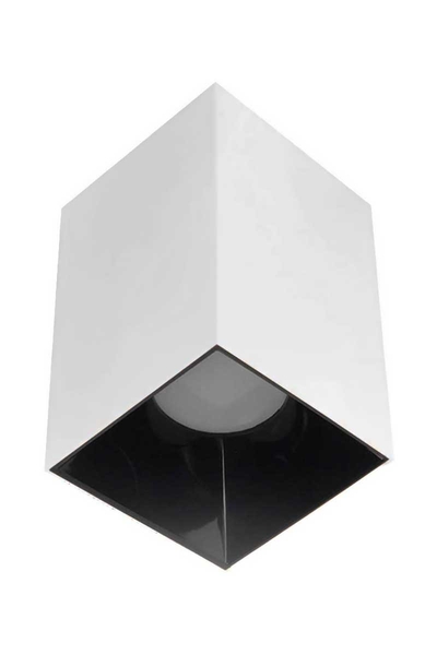 ACK - ACK AH12-07510 Siyah Reflektör Kare Beyaz Kasa Sıva Üstü Dekoratif Armatür