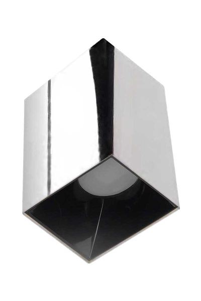 ACK - ACK AH12-07515 Siyah Reflektör Kare Krom Kasa Sıva Üstü Dekoratif Armatür