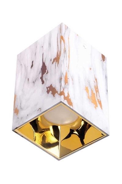 ACK - ACK AH12-07563 Parlak Gold Reflektör Kare Gold Mermer Kasa Sıva Üstü Dekoratif Armatür ACK - ACK AH12-07563 Parlak Gold Reflektör Kare Gold Mermer Kasa Sıva Üstü Dekoratif Armatür