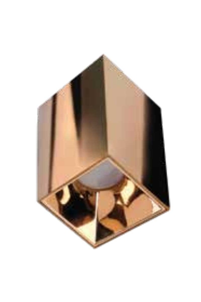 ACK - ACK AH12-07577 Parlak Rose Reflektör Kare Bakır Kasa Sıva Üstü Dekoratif Armatür