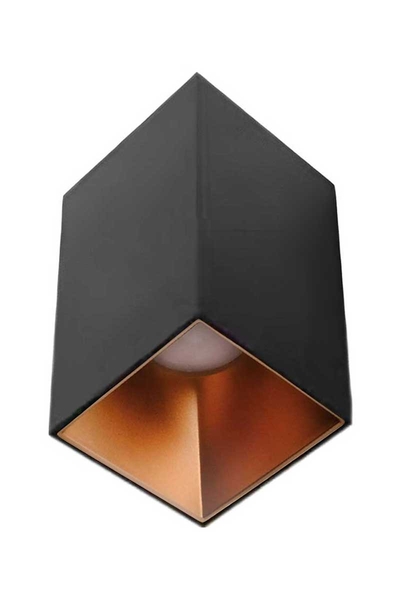 ACK - ACK AH12-07591 Mat Rose Reflektör Kare Siyah Kasa Sıva Üstü Dekoratif Armatür