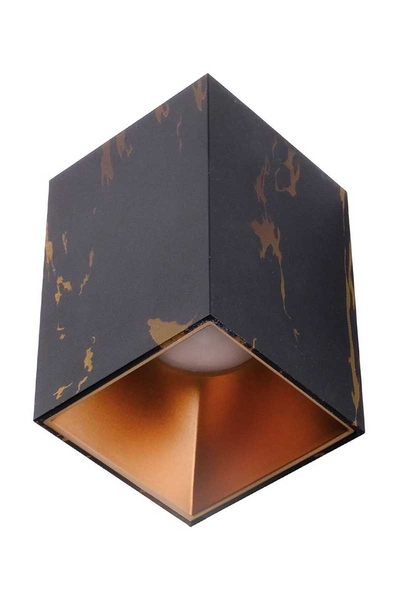 ACK - ACK AH12-07594 Mat Rose Reflektör Kare Siyah Mermer Kasa Sıva Üstü Dekoratif Armatür