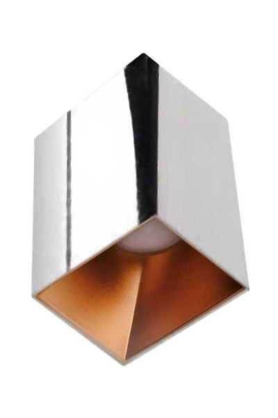 ACK - ACK AH12-07595 Mat Rose Reflektör Kare Krom Kasa Sıva Üstü Dekoratif Armatür