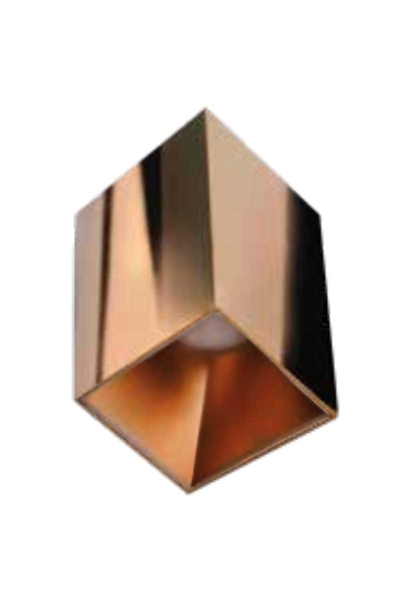 ACK - ACK AH12-07597 Mat Rose Reflektör Kare Bakır Kasa Sıva Üstü Dekoratif Armatür