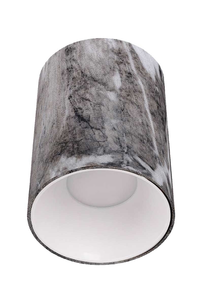 ACK - ACK AH12-08502 Beyaz Reflektör Gri Mermer Kasa Sıva Üstü Dekoratif Armatür